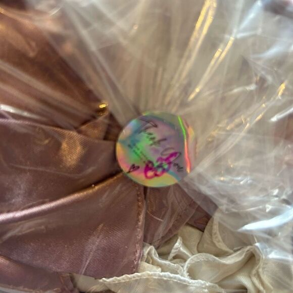 Robe lavender/pink OSFA Bed I Love You satiny/polyester - Picture 8 of 8